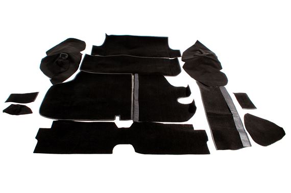 Rear Compartment Carpet Set - Black - Triumph 2000/2500 Estate - RM8153BLACK
